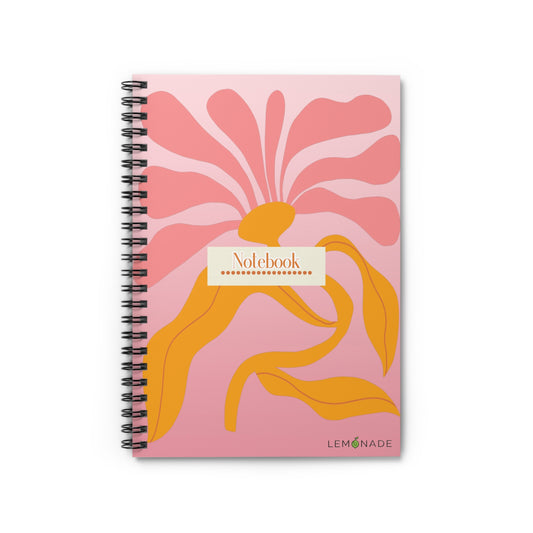 Chic Floral Spiral Notebook - Ruled Lines | Cute Journal, Gift for Students, School Supplies, Spring Decor, Writing