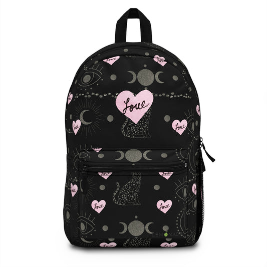 Bohemian Love Backpack - Trendy School Bag, Gym Bag, Travel Backpack, Cosmic Aesthetic, Gift for Her