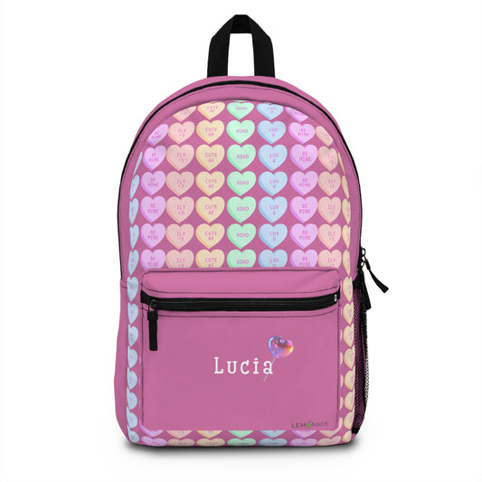 Heartfelt Personalized Backpack for Kids, Casual School Bag.