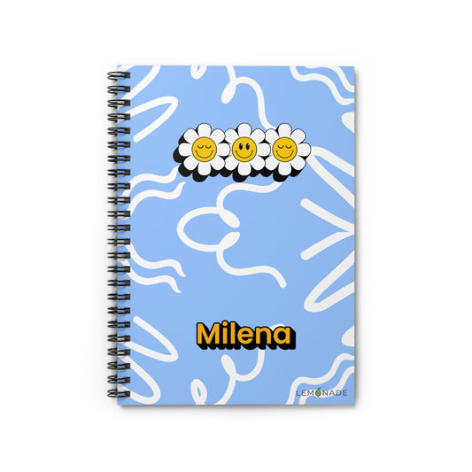 Spiral Notebook - Cheerful Daisy Design