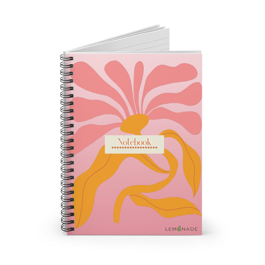 Chic Floral Spiral Notebook - Ruled Lines | Cute Journal, Gift for Students, School Supplies, Spring Decor, Writing